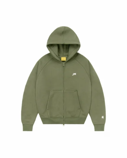 Protect London OLIVE DAY2DAY ZIP-UP HOODIE