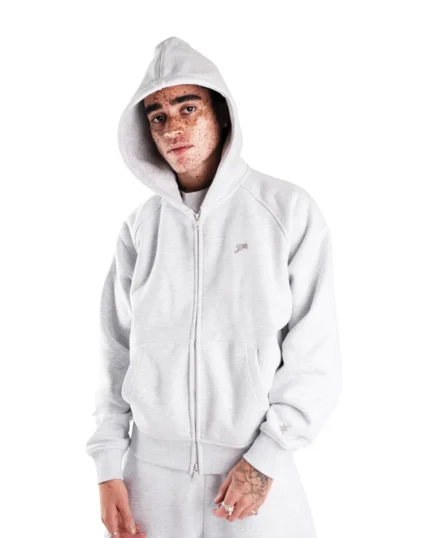 Protect London GREY DAY2DAY ZIP-UP HOODIE